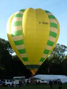 G-BUNV hot air balloon, a Thunder AX7-77, added to the archive 7 September 2026. Photograph by Balloon Spotters Archive
