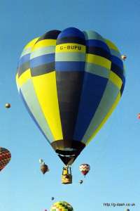 G-BUPU hot air balloon, a Thunder AX7-77, added to the archive 7 September 2026. Photograph by Balloon Spotters Archive