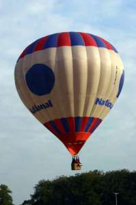 G-BURX hot air balloon, a Cameron N-105, added to the archive 7 September 2026. Photograph by Balloon Spotters Archive