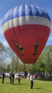 G-BUSY hot air balloon, a Thunder AX6-56A