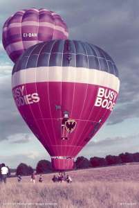 G-BUSY hot air balloon, a Thunder AX6-56A