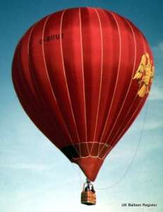G-BUUT hot air balloon, an Interavia 70TA, added to the archive 7 September 2026. Photograph by Balloon Spotters Archive
