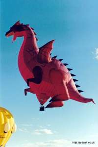 G-BUVH hot air balloon, a Cameron Dragon. Photograph by Balloon Spotters Archive