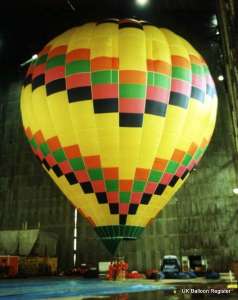 G-BUVI hot air balloon, a Thunder AND Colt Colt 210A, added to the archive 7 September 2026. Photograph by Mel Kirby