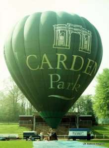 G-BUVZ hot air balloon, a Thunder AX10-180 S2, added to the archive 7 September 2026. Photograph by Balloon Spotters Archive