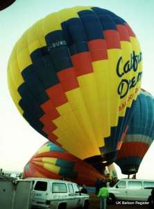 G-BUWO hot air balloon, a Lindstrand Balloons LBL 240A, added to the archive 7 September 2026. Photograph by Balloon Spotters Archive