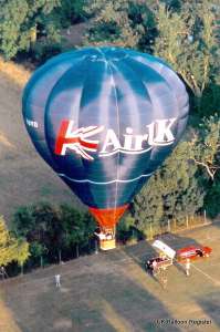 G-BUYD hot air balloon, a Thunder AX8-90, added to the archive 7 September 2026. Photograph by Balloon Spotters Archive