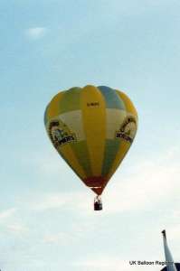 G-BUYI hot air balloon, a Thunder AX7-77, added to the archive 7 September 2026. Photograph by Balloon Spotters Archive