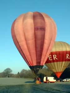 G-BUYN hot air balloon, a Cameron O-84, added to the archive 7 September 2026. Photograph by Balloon Spotters Archive