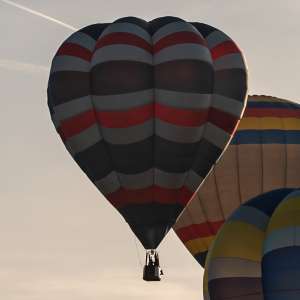G-BVBU hot air balloon, a Cameron V-77
