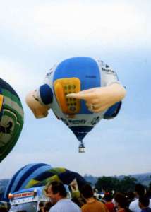 G-BVBX hot air balloon, a Cameron N-90M. Photograph by Balloon Spotters Archive