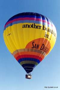 G-BVDA hot air balloon, added to the archive 27 August 2026. Photograph by Mike Clarke