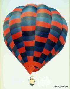 G-BVDW hot air balloon, a Thunder AX8-90, added to the archive 7 September 2026. Photograph by Balloon Spotters Archive