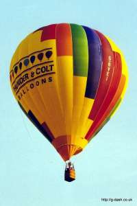 G-BVEI hot air balloon, added to the archive 27 August 2026. Photograph by Mike Clarke