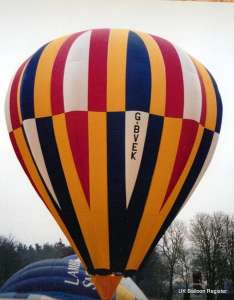 G-BVEK hot air balloon, a Cameron C-80, added to the archive 7 September 2026. Photograph by Graham Duke