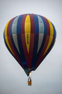 G-BVEN hot air balloon, a Cameron C-80, seen at Arrow, Warwickshire, United Kingdom on 31 May 2025. Photograph by Dave