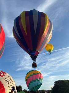 G-BVEN hot air balloon, a Cameron C-80, seen at Knowle, Bristol, United Kingdom on 27 June 2026. Photograph by R0nN1e