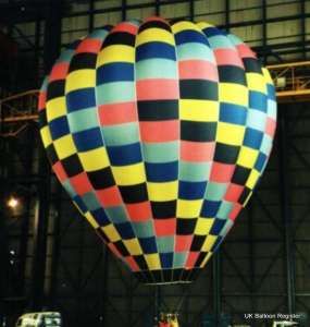G-BVGX hot air balloon, a Thunder AX8-90 S2, added to the archive 7 September 2026. Photograph by Balloon Spotters Archive