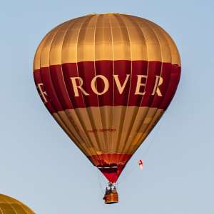 Rover hot air balloon G-BVHV, a Cameron N-105