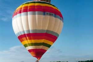G-BVIX hot air balloon, a Lindstrand Balloons LBL 180A, added to the archive 7 September 2026. Photograph by Graham Duke