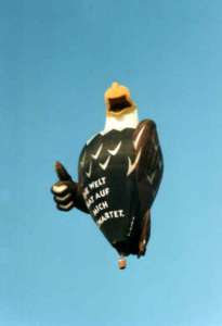 G-BVMJ hot air balloon, a Cameron EAGLE-95. Photograph by Paul Coman