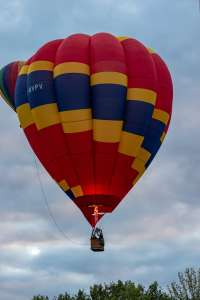 G-BVPV hot air balloon, a Lindstrand Balloons LBL 77B, seen at Telford, Telford and Wrekin, United Kingdom on 30 August 2026. Photograph by Dave