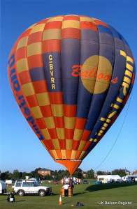 G-BVRR hot air balloon, a Lindstrand Balloons LBL 77A, added to the archive 7 September 2026. Photograph by Richard Bowater