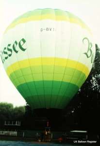 G-BVTI hot air balloon, a Thunder AND Colt Colt 140A, added to the archive 7 September 2026. Photograph by Balloon Spotters Archive