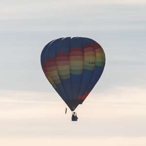 G-BVUA hot air balloon, a Cameron O-105, seen at Arrow, Warwickshire, United Kingdom on 30 May 2026. Photograph by Dave