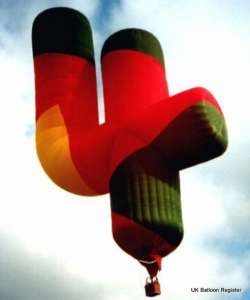 G-BVVU hot air balloon, a Lindstrand Balloons LBL Four. Photograph by Mel Kirby