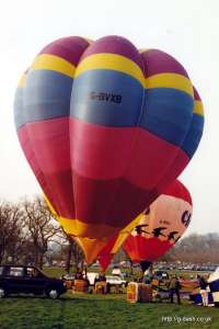 G-BVXB hot air balloon, added to the archive 27 August 2026. Photograph by Mike Clarke