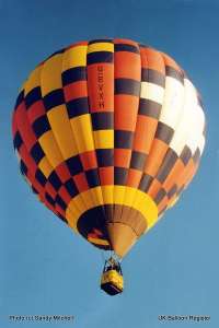 G-BVXH hot air balloon, added to the archive 27 August 2026. Photograph by Sandy Mitchell