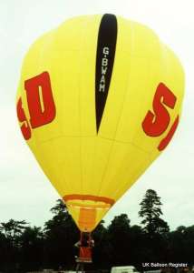 G-BWAM hot air balloon, a Cameron C-60, added to the archive 7 September 2026. Photograph by Mel Kirby