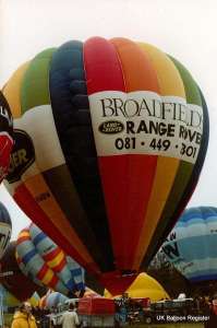 G-BWBW hot air balloon, a Cameron A-180, added to the archive 7 September 2026. Photograph by G Duke