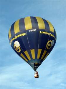 G-BWGP hot air balloon, a Cameron C-80, added to the archive 7 September 2026. Photograph by Balloon Spotters Archive