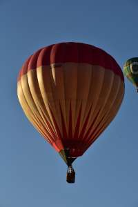 G-BWIP hot air balloon, a Cameron N-90, seen at Leigh Woods, North Somerset, United Kingdom on 7 August 2026. Photograph by Dave