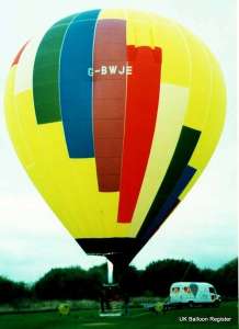 G-BWJE hot air balloon, a SKY 105-24, added to the archive 7 September 2026. Photograph by Mel Kirby