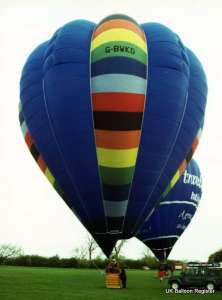 G-BWKD hot air balloon, a Cameron O-120. Photograph by Mel Kirby
