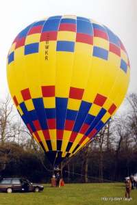 G-BWKR hot air balloon, a SKY 90-24. Photograph by Mike Clarke