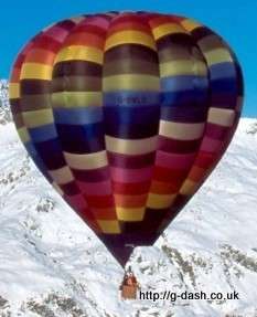 G-BWLD hot air balloon, a Cameron O-120. Photograph by Slowfly.it