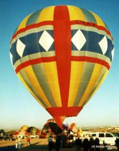 G-BWLK hot air balloon, a Lindstrand Balloons LBL 69A. Photograph by Mel Kirby