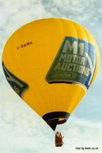 G-BWMA hot air balloon, added to the archive 27 August 2026. Photograph by G Duke