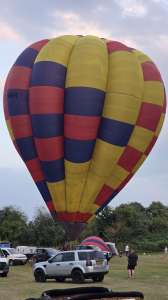 G-BWMH hot air balloon, a Lindstrand Balloons LBL 77B. Photograph by Dave