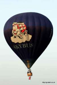 G-BWOW hot air balloon, a Cameron N-105. Photograph by Balloon Spotters Archive