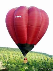 G-BWPB hot air balloon, a Cameron V-77. Photograph by Mel Kirby