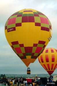 G-BWPI hot air balloon, a SKY 120-24. Photograph by A Gibson