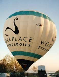 G-BWPT hot air balloon, a Cameron N-90. Photograph by G Duke