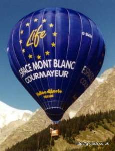 G-BWRM hot air balloon, a Cameron Balloons Colt 105A. Photograph by Slowfly.it