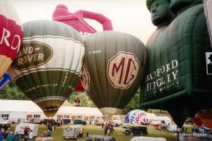 G-BWSB hot air balloon, a Lindstrand Balloons LBL 105A. Photograph by G Duke