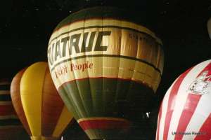 G-BWTB hot air balloon, a Lindstrand Balloons LBL 105A. Photograph by G Duke